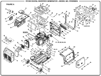 Part Location Diagram of 63013000300 Ryobi Wheel