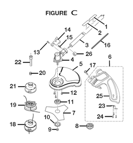 Fig-2 Diagram and Parts List for RY30061  Ryobi Trimmer