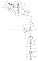 Shaft Assembly Diagram and Parts List for 825RA 41CD825C038 Ryobi Trimmer