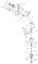 Shaft Assembly Diagram and Parts List for 825R 41AD825A034 Ryobi Trimmer