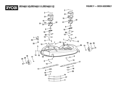 Part Location Diagram of 996516001 Homelite MULCHING BLADE