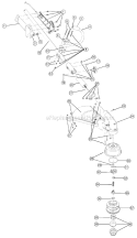 Shaft Assembly Diagram and Parts List for 875R 41BD875A034 Ryobi Trimmer