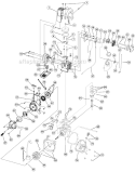 Engine Assembly Diagram and Parts List for 890R 41AD890A034 Ryobi Trimmer
