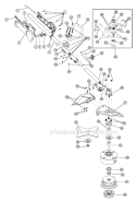 Page A Diagram and Parts List for 890R 41CD890A034 Ryobi Trimmer