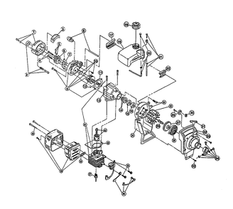 Fig-0 Diagram and Parts List for SINGER-GTE2818 411088141 Ryobi Trimmer