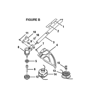 Fig-1 Diagram and Parts List for RY30540  Ryobi Trimmer