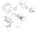Clutch, Starter and Fuel Tank Diagram and Parts List for 975R 611000001 Ryobi Trimmer