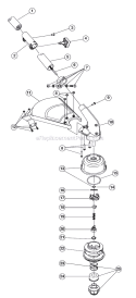 Lower Shaft Assembly Diagram and Parts List for 975R 611000001 Ryobi Trimmer