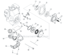 Clutch, Starter and Fuel Tank Diagram and Parts List for 990R 611000001 Ryobi Trimmer
