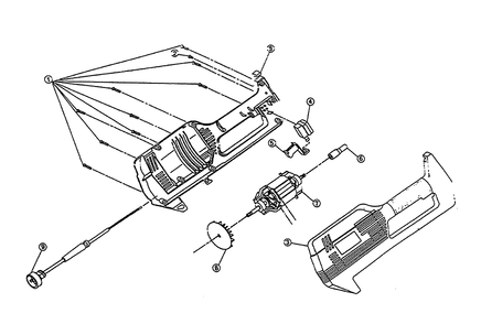 Fig-0 Diagram and Parts List for IDC110 912099001-004017000 Ryobi Trimmer