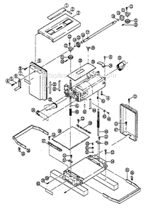 Page A Diagram and Parts List for AP-10  Ryobi Planer Jointer