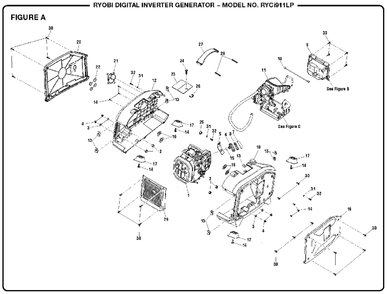 Part Location Diagram of 524003042 Homelite STARTER COVER