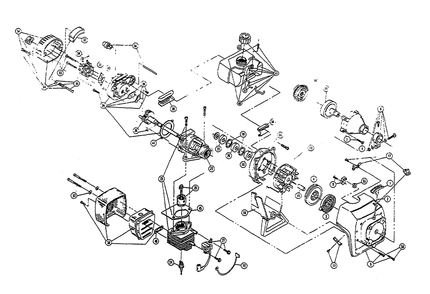 Fig-0 Diagram and Parts List for IDC540-1 910027701-009081200 Ryobi Trimmer