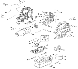 Figure A Diagram and Parts List for P 2805 (Rev 04)(107834001)(2019-05) Ryobi Sprayer