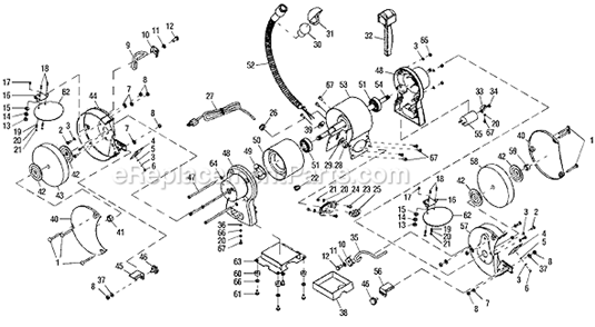 Part Location Diagram of 801601 Ryobi Switch Plate