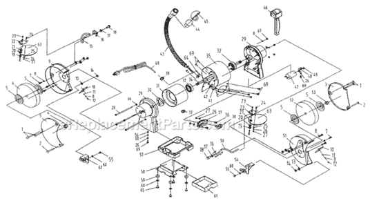 Part Location Diagram of 800401 Ryobi Hex Nut Left Hand M16