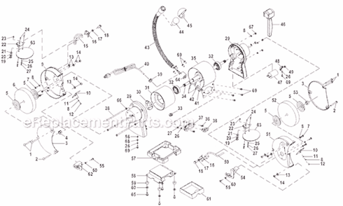 Page A Diagram and Parts List for BGH826  Ryobi Angle Grinder