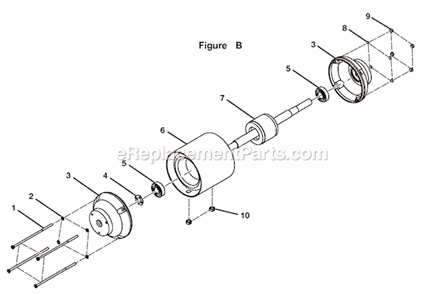 Page B Diagram and Parts List for BGH827  Ryobi Angle Grinder