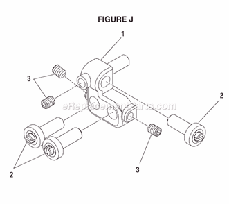 Page J Diagram and Parts List for BS1001SV  Ryobi Band Saw