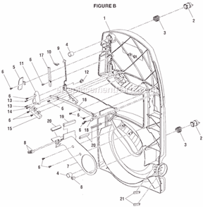 Page B Diagram and Parts List for BS1001SV  Ryobi Band Saw