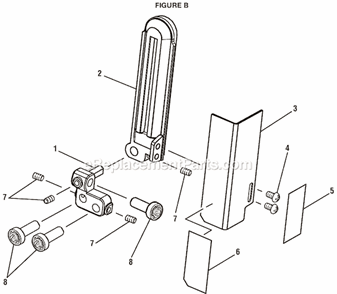 Page B Diagram and Parts List for BS903  Ryobi Band Saw