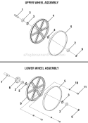 Part Location Diagram of 039176001012 Ryobi Ball Bearing (6000lu)