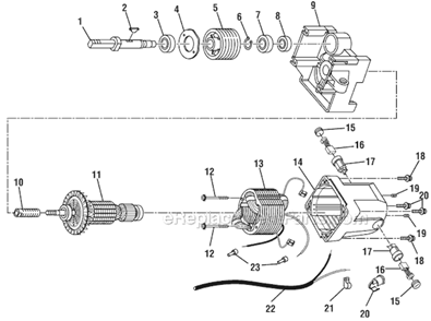 Page D Diagram and Parts List for BT3100-1  Ryobi Table Saw