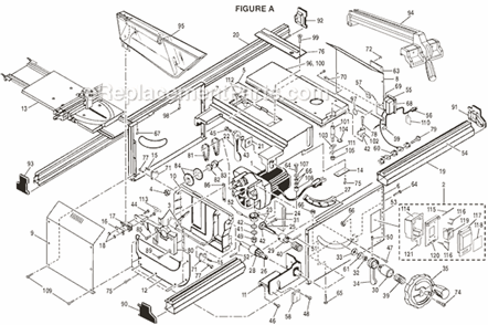 Part Location Diagram of 181010227 Ryobi FENCE LOCKING HANDLE