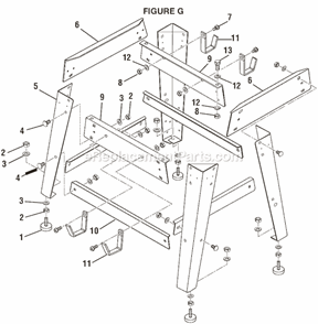 Part Location Diagram of 0181010334 Ryobi Storage Bracket