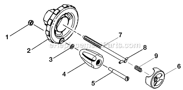 Page H Diagram and Parts List for BTS16  Ryobi Table Saw