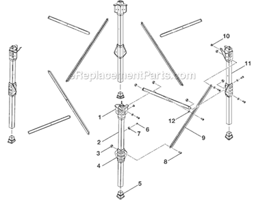 Page I Diagram and Parts List for BTS16  Ryobi Table Saw