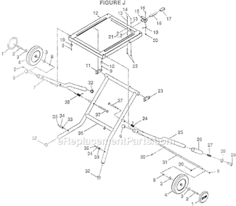 Part Location Diagram of 131010322 Ryobi LATCH BAR