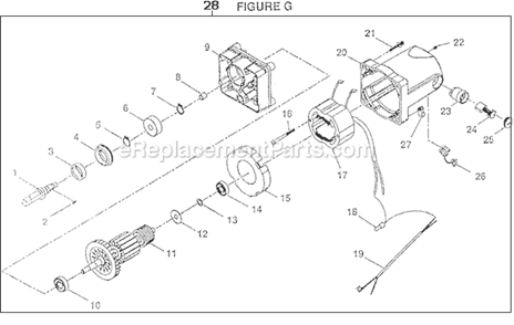Part Location Diagram of 101010505 Ryobi BEARING BUSHING