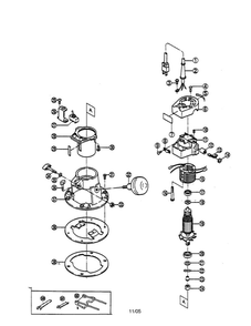 Router Diagram and Parts List for R-30  Ryobi Router