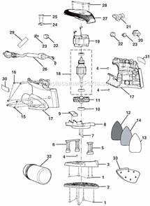 Part Location Diagram of 039065005001 Ryobi Platen