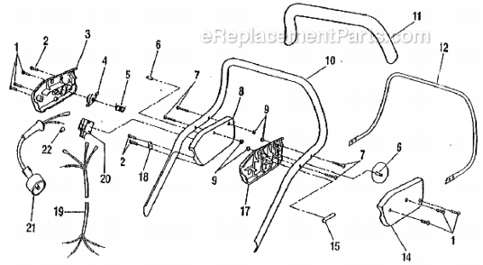 Page B Diagram and Parts List for CMM1200  Ryobi Lawn Mower