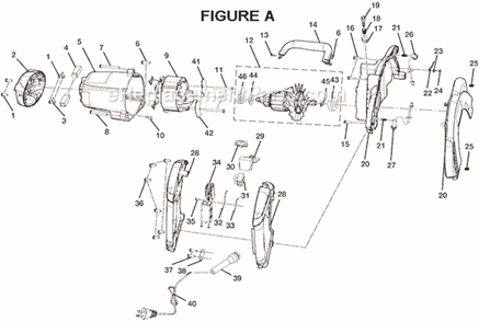 Part Location Diagram of 200426001 Ryobi Front Laser Assembly