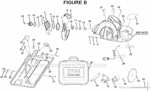 Part Location Diagram of 690119009 Ryobi Guide Edge