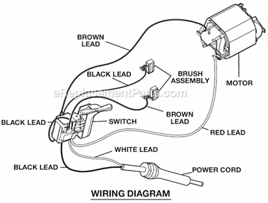 Page B Diagram and Parts List for D551H  Ryobi Hammer Drill