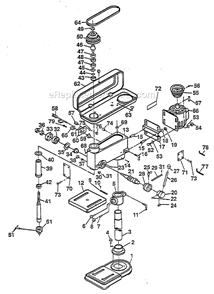 Part Location Diagram of 13201003 Ryobi Column Tube