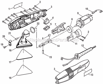 Part Location Diagram of 971443001 Ryobi Switch Cover Ds1100