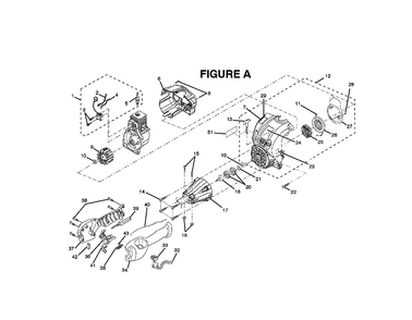 Fig-0 Diagram and Parts List for UT70005  Ryobi Trimmer
