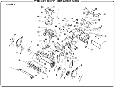 Part Location Diagram of 679093001 Ryobi Compression Spring
