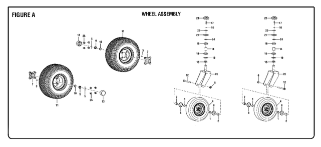Figure A Diagram and Parts List for RY 48ZTR75 (Rev 01)(099749015)(2019-05) Ryobi Lawn Tractor