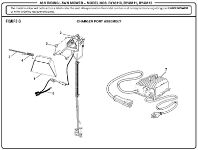Figure Q Diagram and Parts List for RY 48111 (Rev 03)(099749002)(2017-05) Ryobi Lawn Tractor