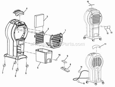 Part Location Diagram of 039454001006 Ryobi Water Tray Cover