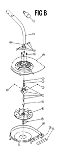 Fig-2 Diagram and Parts List for IDC530B 104006901-106071000 Ryobi Trimmer
