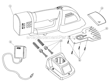 Page A Diagram and Parts List for GS12V 802100001 Ryobi Hedge Trimmer