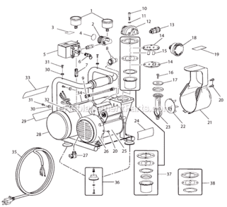 Part Location Diagram of 102500 Ryobi Regulator Knob Label