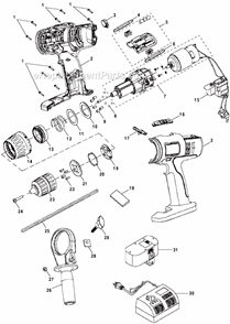 Part Location Diagram of 6000303 Ryobi Magnet